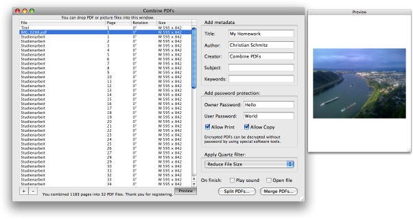 Télécharger Combine PDF pour Mac