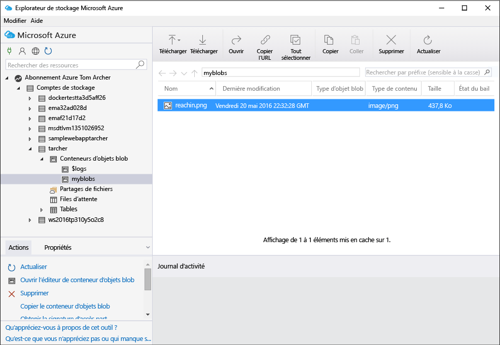 Télécharger Microsoft Azure Storage Explorer