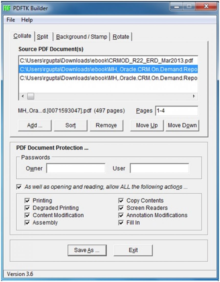 Télécharger PDFTK Builder